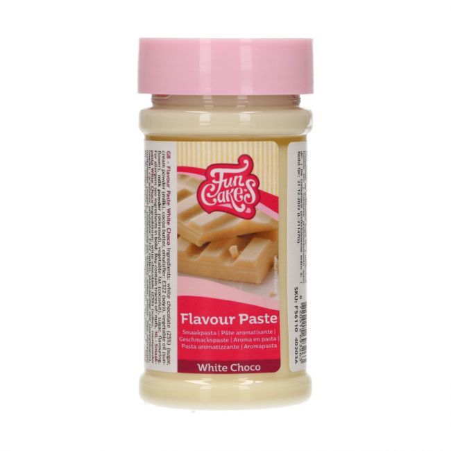 Funcakes smaakpasta WITTE CHOCO 100 GR