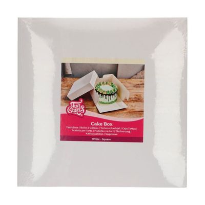 Funcakes taart doos WIT 35X35X15 CM