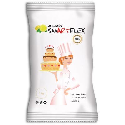Smartflex Fondant Wit Velvet Citroen 1kg