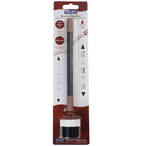 PME Brush n Fine Pen -Brown- Navulbaar
