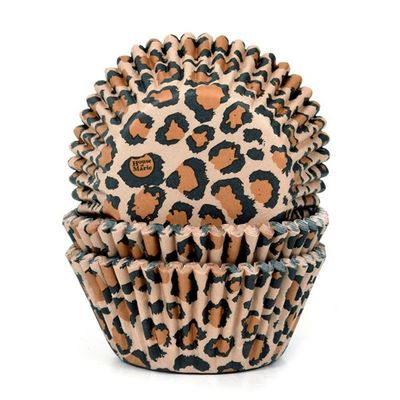 House of Marie Cupcake vorm Luipaard Bruin