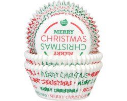 House of Marie Baking Cups Kerst pk/50