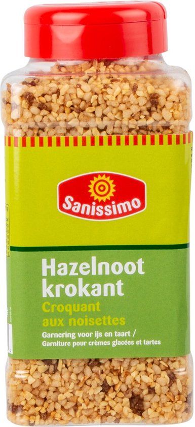 Sanissimo Hazelnoot Krokant Garnering Pot 600 Gram