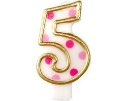 Nummer Kaars 5 voor een Girl