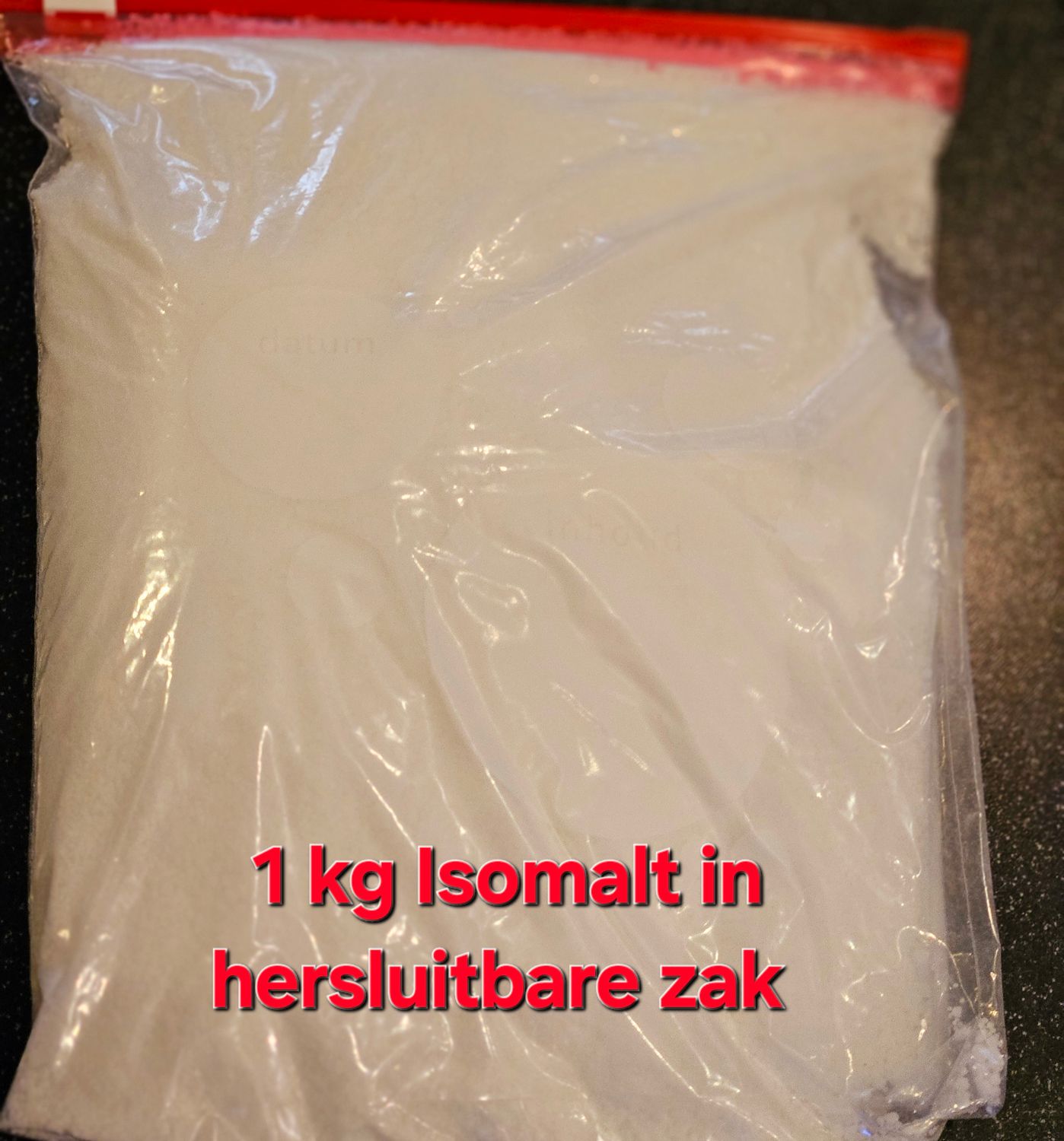 Isomalt 1 kg hersluitbare zak