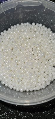 Witte suiker parels parelmoer Maat M