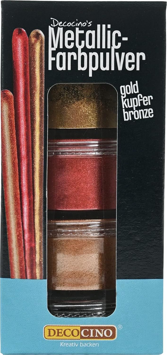 Decocino Metallic kleurpoeder Goud, koper en brons