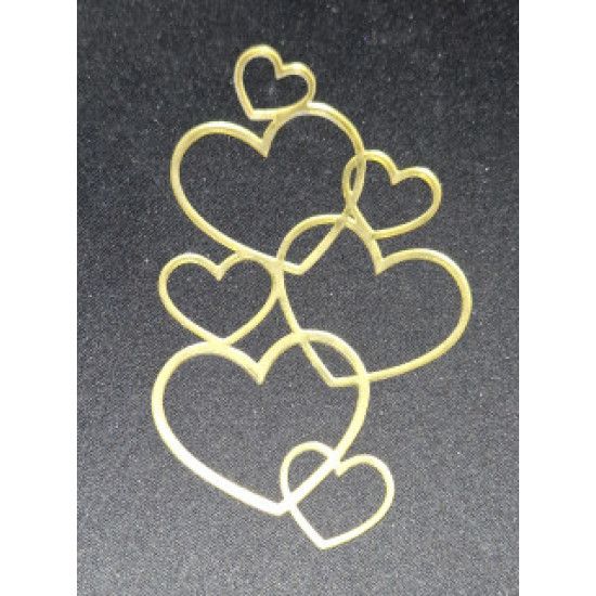 Fronter Hart Goud acryl