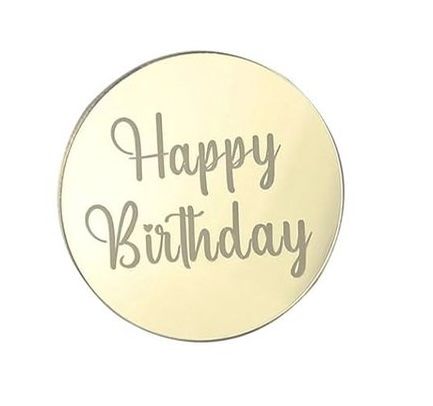 Happy Birthday cupcake topper