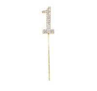 Cake topper Cijfer 1 Goud