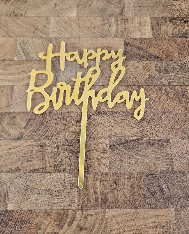 Cake Topper – Happy Birthday