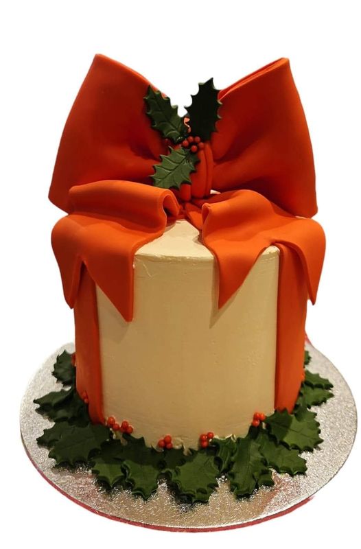 Kerst taart( 10 persoons taart )