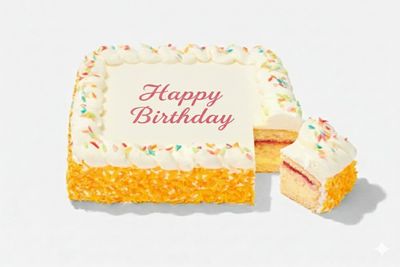 Slagroomtaart met eigen tekst Slagroomtaart met eigen tekst