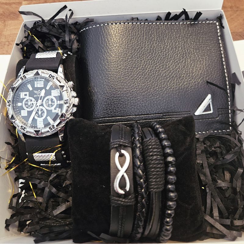 Horloge, Portemonnee &amp; Armbanden 6 delige set