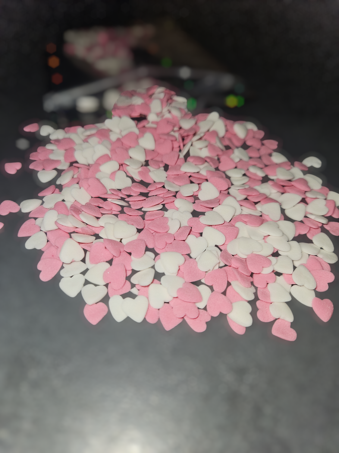 hartjes mix 100 g roze-wit