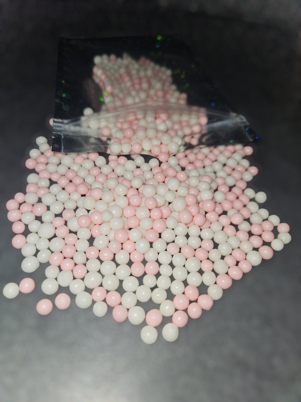 Zachte eetbare parels Roze-wit 100 gram
