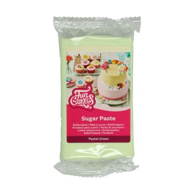 Funcakes Rolfondant PASTEL GREEN 250 G Funcakes Rolfondant PASTEL GREEN 250 G
