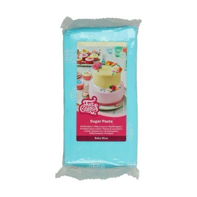 Funcakes Rolfondant BABY BLUE 1 KG Funcakes Rolfondant BABY BLUE 1 KG