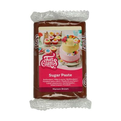 Funcakes Rolfondant MAROON BROWN 250 G