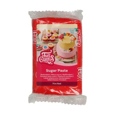 Funcakes Rolfondant FIRE RED 250 G Funcakes Rolfondant FIRE RED 250 G