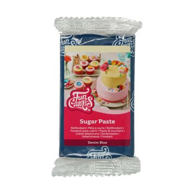Funcakes Rolfondant DENIM BLUE 250 G Funcakes Rolfondant DENIM BLUE 250 G