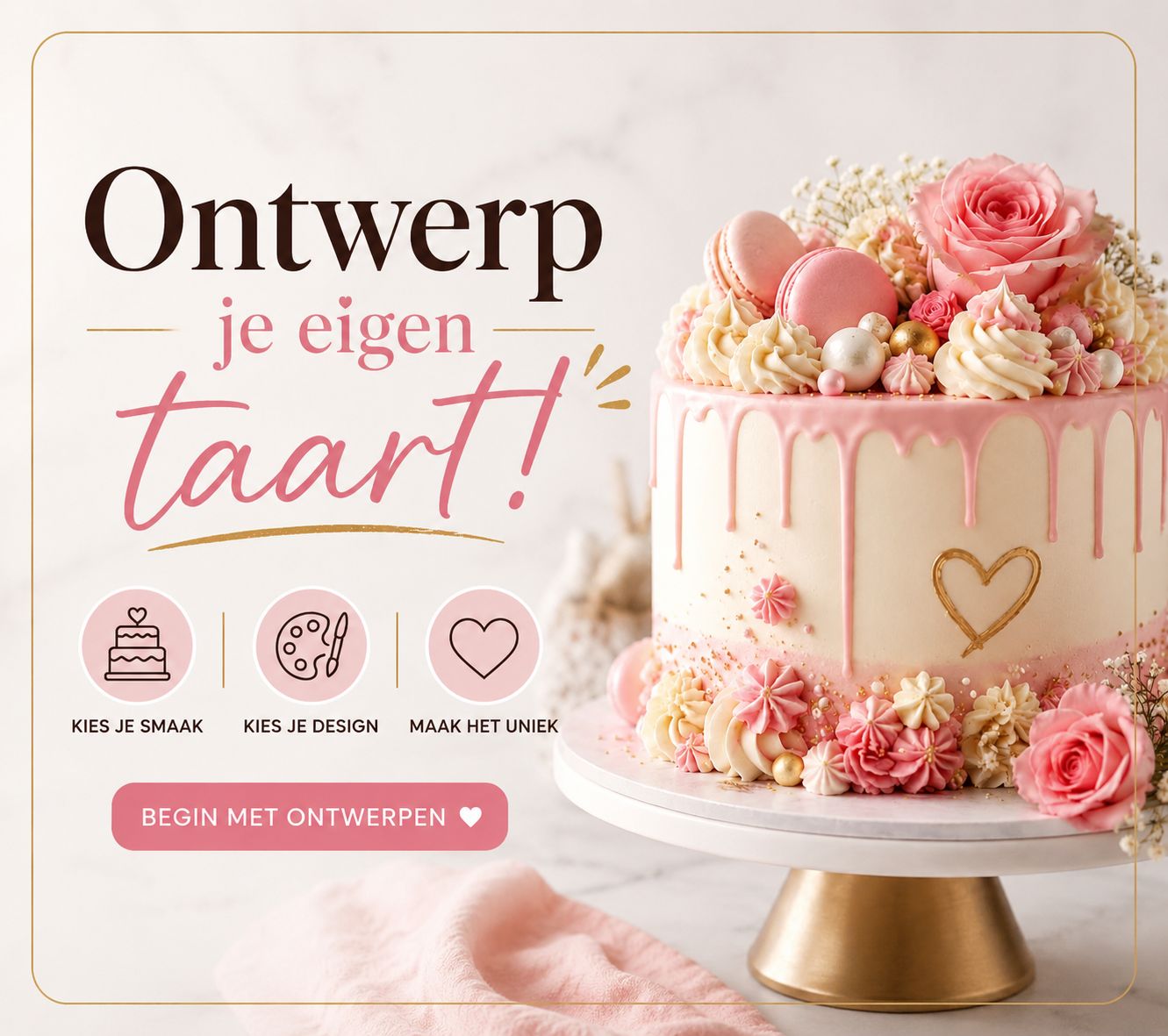 Stel uw eigen taart samen