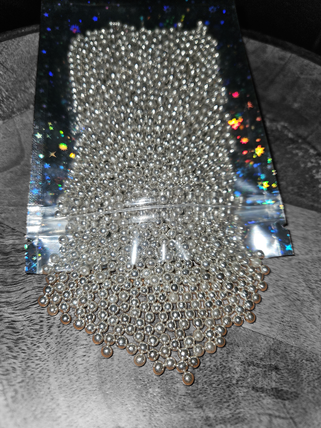 Suikerparels Medium Metallic Zilver – 100 g