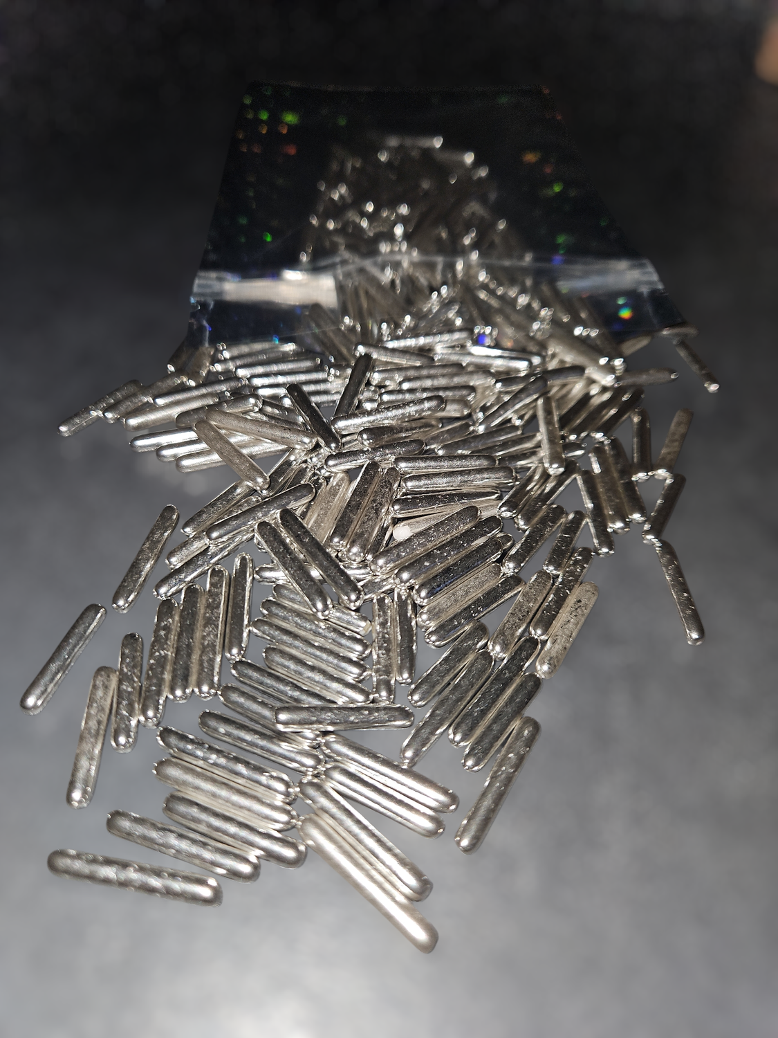 suikerstaafjes XL metallic Zilver – 100 g