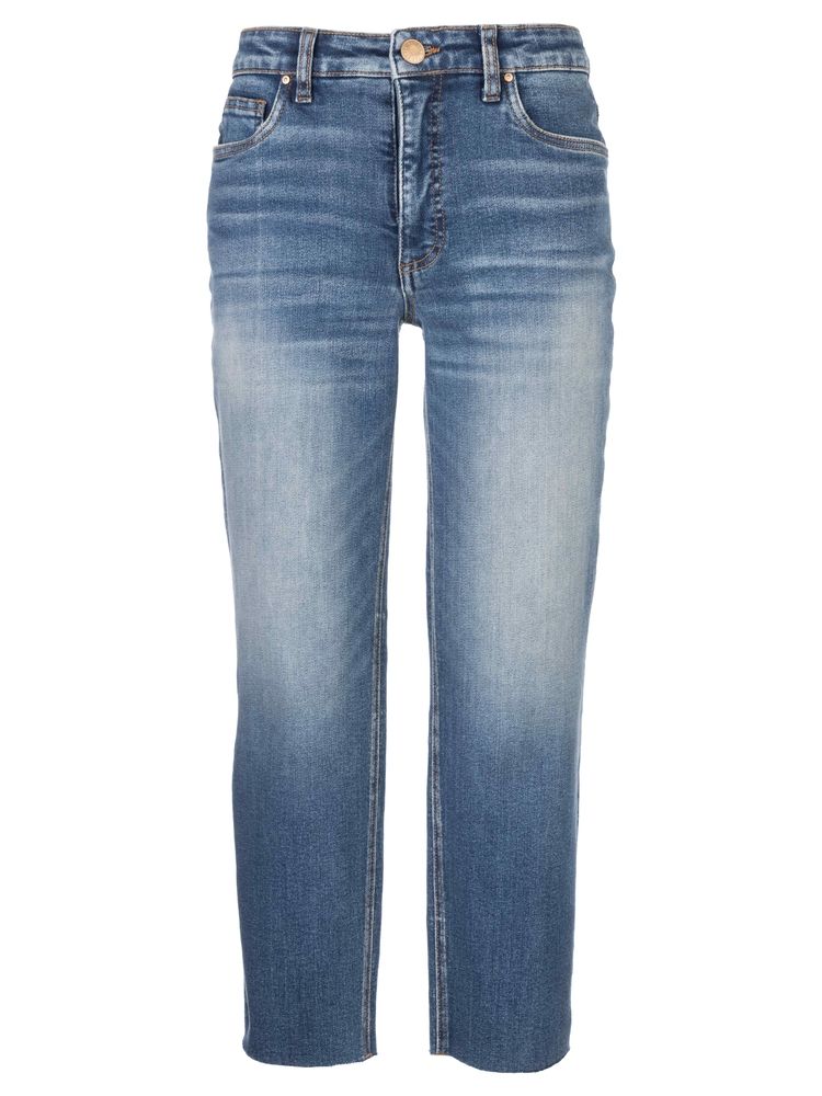 Rachael High Rise Fab Ab Mom Raw Hem, Color: BRAVENESS, Size: 00