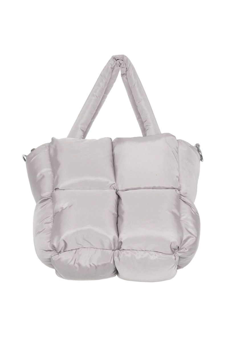 Quilted Tote Purse, Color: SAND