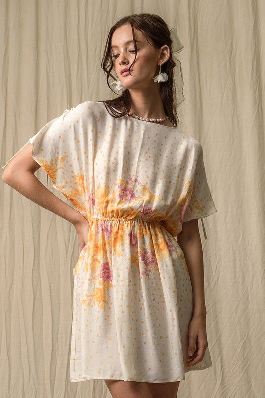 S/S Floral Print Dress