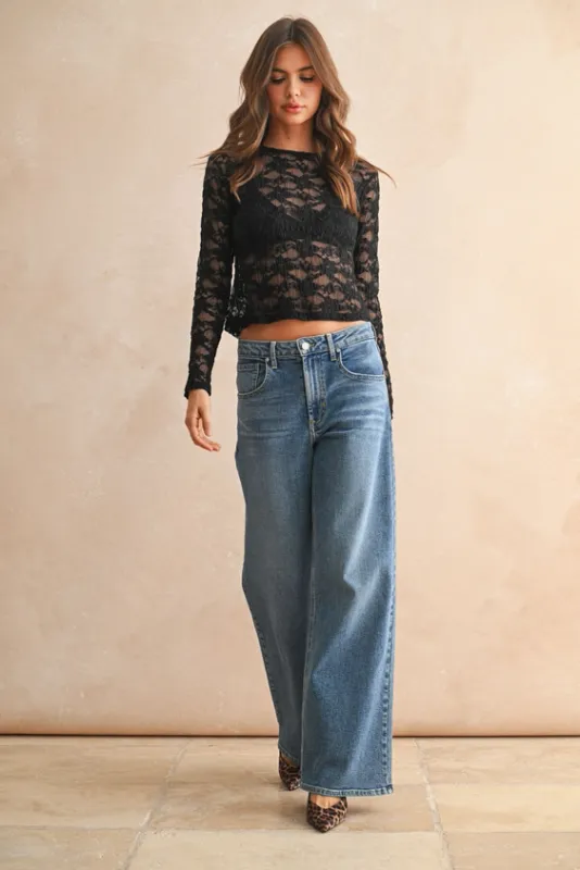 Floral Textured Fabric Top