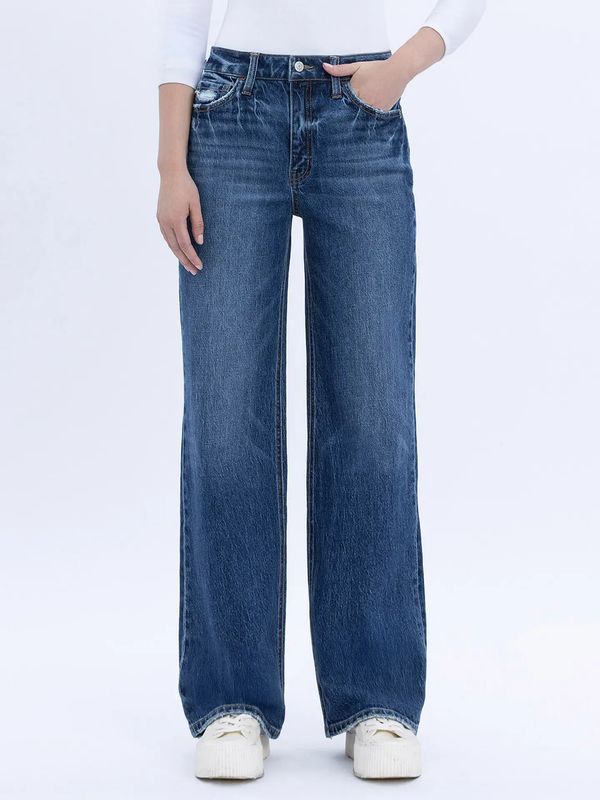90&#39;s Super High Rise Wide Leg Jeans