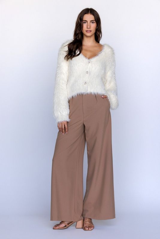 Fuzzy Faux Fur Cardigan