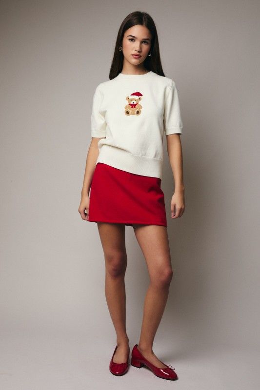 Santa Bear Graphic Sweater