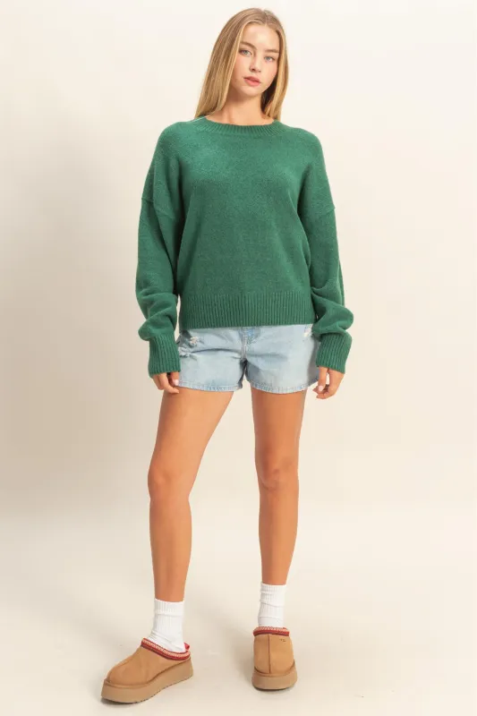 Solid Crewneck Sweater