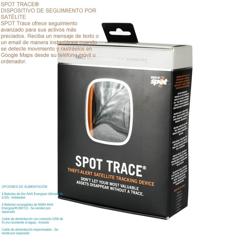 SPOT-TRACE-01 - Localizador via satélite con Alarma Antirrobo. / Precio: US$ 30.00