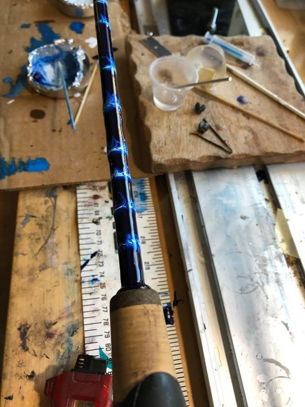 Custom Built Fishing Rod with Normal Cork Handle