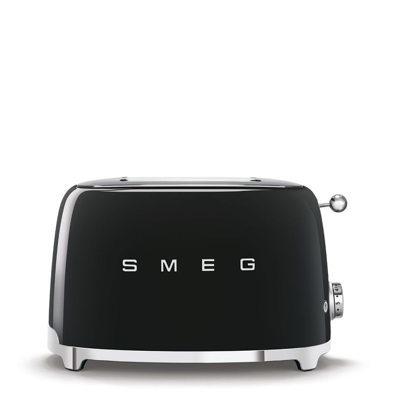 Smeg Toaster Retro-style Black Glossy