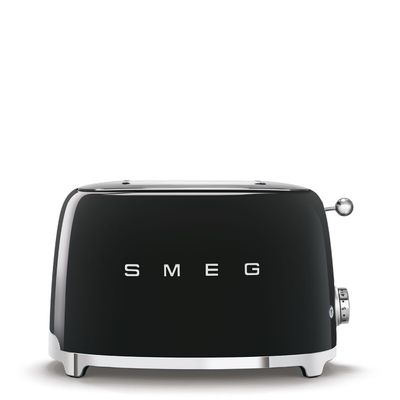 Smeg Toaster Retro-style Black Glossy