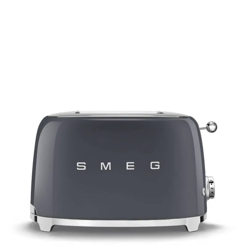 Smeg Toaster Retro-style Slate Gray Glossy