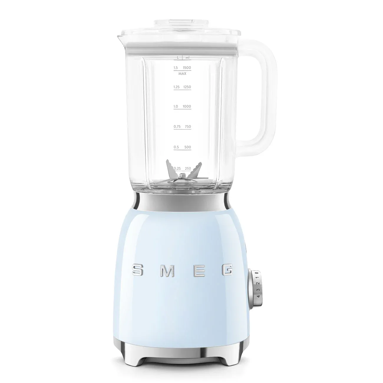 Smeg Blender Retro-style Pastel Blue Glossy