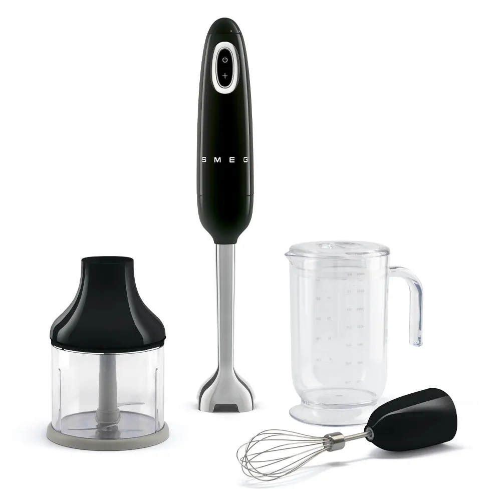 Smeg Hand Blender Retro-style Black Glossy