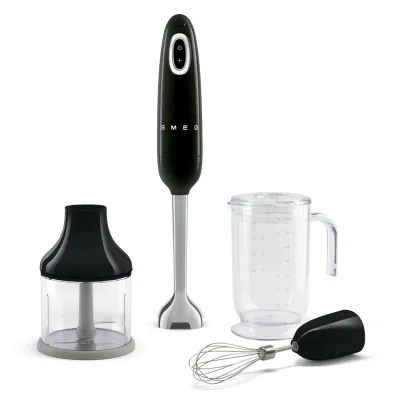 Smeg Hand Blender Retro-style Black Glossy