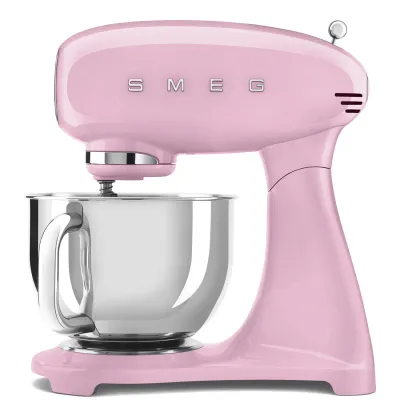 Smeg Stand Mixer Retro-style Pink Glossy