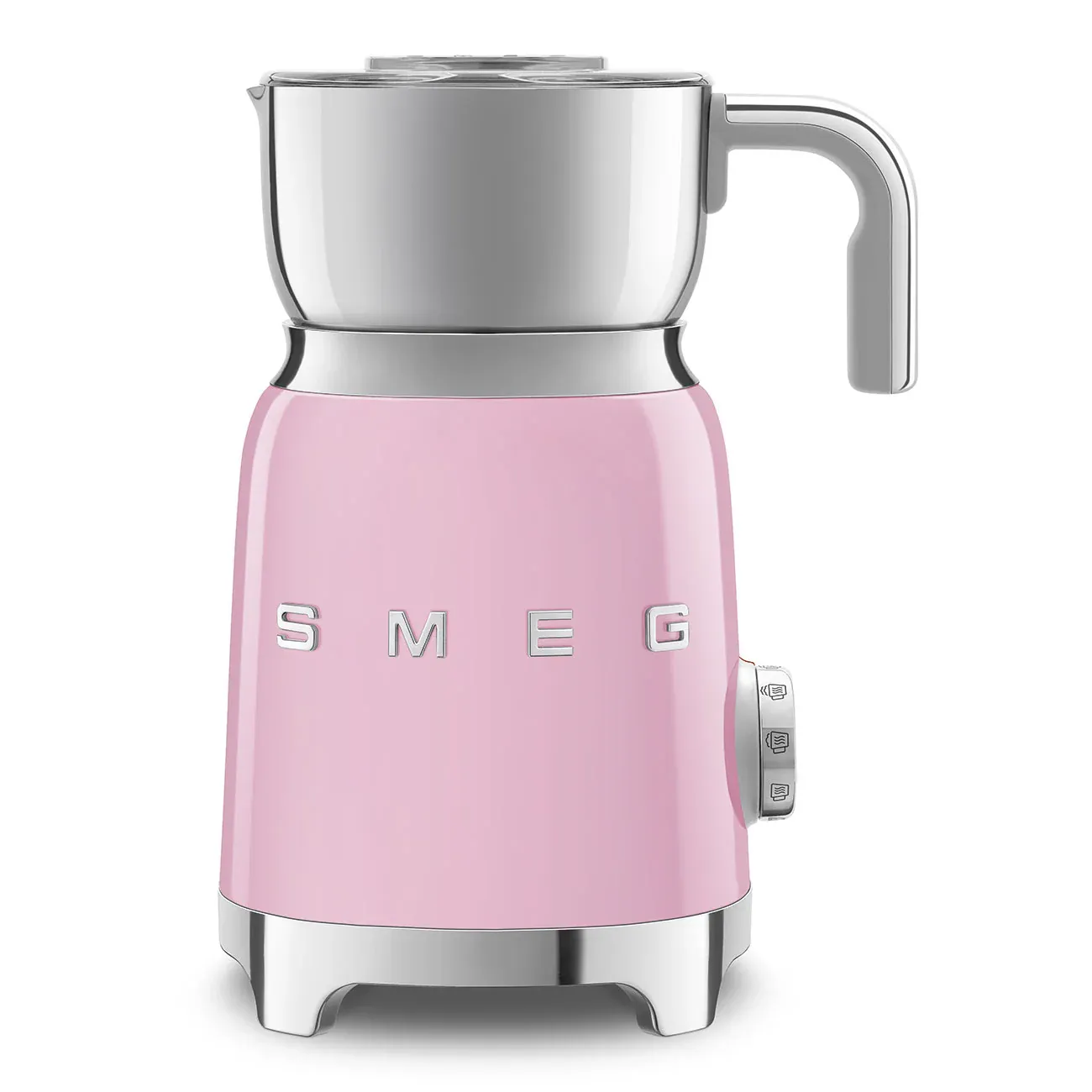 Smeg Milk Frother Retro-style Pink Glossy