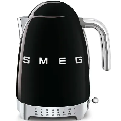 Smeg Electric Kettle Retro-style Black Glossy
