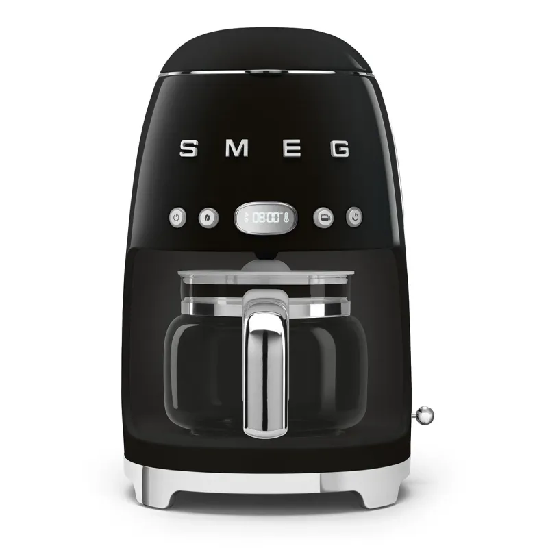 Smeg Drip-Filter Coffee Machine Retro-style Black Glossy