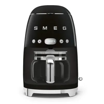 Smeg Drip-Filter Coffee Machine Retro-style Black Glossy