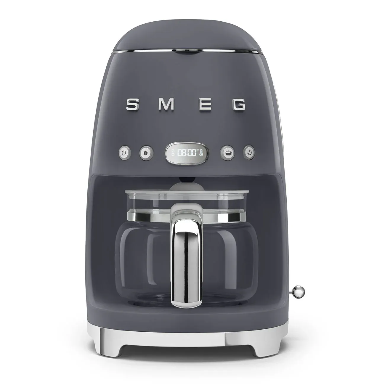 Smeg Drip-Filter Coffee Machine Retro-style Slate Gray Glossy